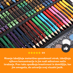 Homey 251 darabos kreatív festő- és rajzkészlet egy bőröndben | zsírkréták, filctollak, pasztellszínek és még sok minden más.