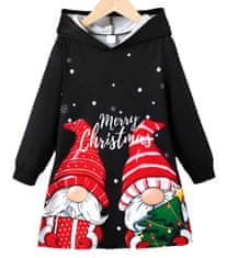 EXCELLENT Karácsonyi pulóver ruha fekete 110-es méret - Manók