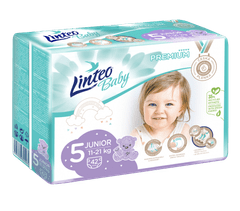 LINTEO BABY Premium eldobható pelenkák 5 JUNIOR (11-21 kg) 42 db