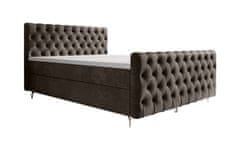 Veneti ADRIA COMFORT PLUS kárpitozott ágy 160x200 tárolóhellyel - barna