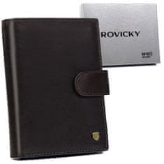 Rovicky Férfi bőr kártyatárca RFID Protect rendszerrel