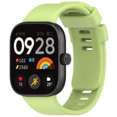 BStrap Silicone szíj Xiaomi Redmi Watch 4, lime