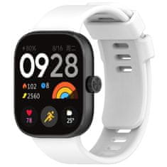 BStrap Silicone szíj Xiaomi Redmi Watch 4, white