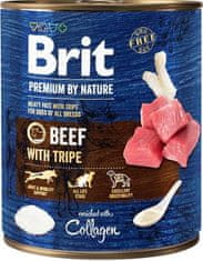 Brit Premium by Nature Dog Cons. - Marhahús tripszekkel 800 g