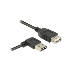 DELOCK USB Verl.A -> A St/Bu 1.00m 90° sw Easy USB (83551)