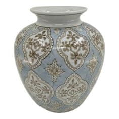 NEW Vaza DKD Home Decor Porcelan Bež Modra Arabec 22 x 22 x 25 cm