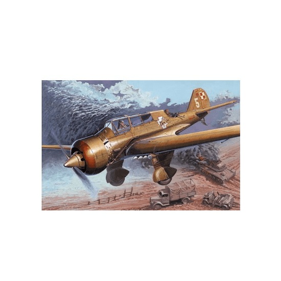 Mirage Hobby PZL-23B Karaś repülőgép műanyag modell (1:48) (MMH-481305)