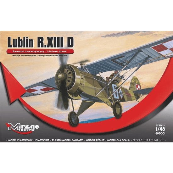 Mirage Hobby Lublin R-XIIID repülőgép műanyag modell (1:48) (MMH-485001)