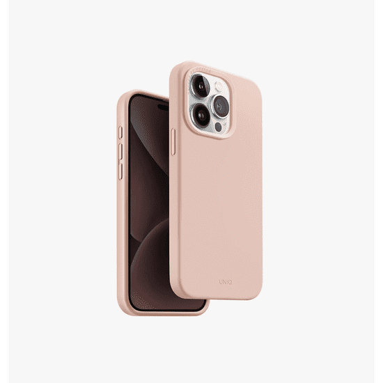 UNIQ Lino Hue Apple iPhone 15 Pro Magsafe Tok - Rózsaszín (UNIQ-IP6.1P(2023)-LINOHMPNK)