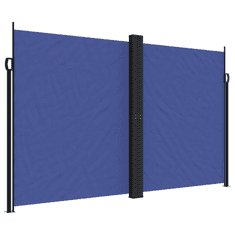 Vidaxl kék behúzható oldalsó napellenző 200 x 1000 cm (4004761)