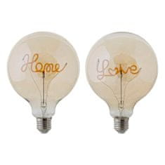 NEW DKD Home Decor LED lámpa E27 Amber 220 V 4 W 160 lm (12,5 x 12,5 x 17 cm)