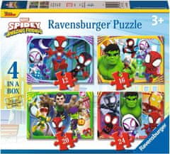 Ravensburger Puzzle Spidey és csodálatos barátai 4in1 (12, 16, 20, 24 darab)