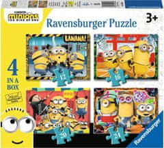 Ravensburger Puzzle Mimons 2: A gazember jön 4in1 (12, 16, 20, 24 darab)