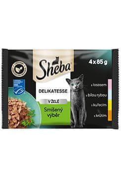 Sheba Pocket Mix választék zselében 4x85g