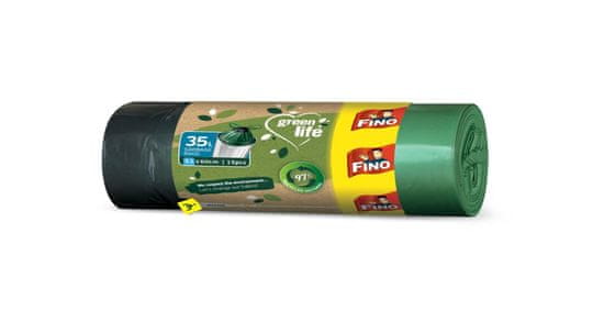 Fino Green Life szemeteszsákok - újrahasznosított, 25 mic, 35 l, 15 db