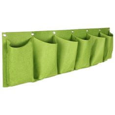 Vízszintes Grow Bag 6 textil fali ültetvények zöld 1 darabos csomag