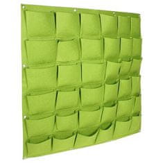 Wall Grow Bag 36 textil falicseréppel zöld 1 darabos csomag