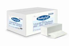 Összehajtogatott papírtörlő BulkySoft - V típusú, 2 rétegű, cellulóz, 15x210 db