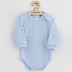 NEW BABY Lazán öltözött pamut bodysuit kék - 68 (4-6m)