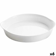 NEW Kalup za Pečico Luminarc Smart Cuisine Krožen Bela Ø 28 cm (6 kosov)