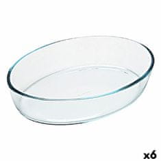 NEW Pekač Pyrex Classic Ovalne 35 x 24 x 7 cm Prozorno Steklo (6 kosov)