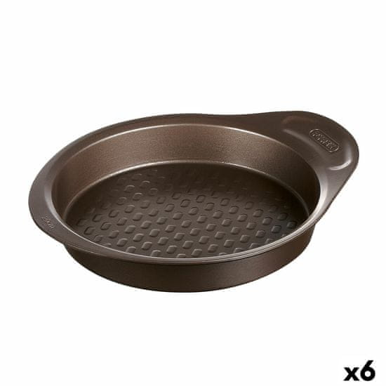 NEW Kalup za Pečico Pyrex Asimetria Krožen Črna Ø 26 cm (6 kosov)