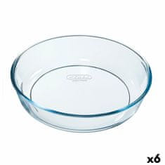 NEW Kalup za Pečico Pyrex Classic Vidrio Krožen Prozorno 6 kosov 26 x 26 x 6 cm