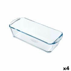 NEW Kalup za Pečico Pyrex Classic Vidrio Pravokoten Prozorno Steklo 28 x 11 x 8 cm (4 kosov)