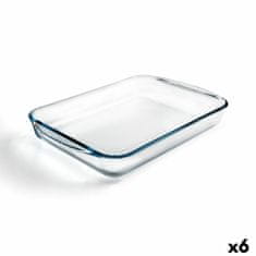 NEW Pekač Pyrex Classic Vidrio Pravokoten Prozorno Steklo 40 x 27 x 6 cm (6 kosov)