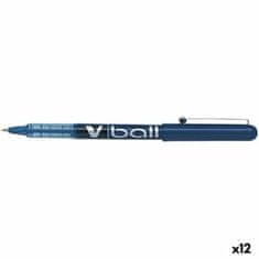 NEW Pero s tekočim črnilom Pilot Roller V-Ball Modra 0,3 mm (12 kosov)