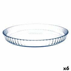 NEW Sütőforma Pyrex Classic Vidrio Raven kerek, átlátszó üveg 6 db 31 x 31 x 4 cm