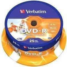 NEW DVD-R Verbatim 25 db 4,7 GB 16x