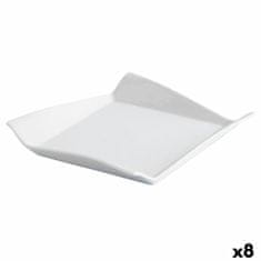 NEW Krožnik Quid Gastro Fresh Sendvič Keramika Bela (17,5 cm) (8 kosov)