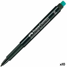 NEW Trajni marker Faber-Castell Multimark 1525 M Črna (10 kosov)