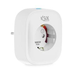 NEW KSIX Smart Energy Slim WIFI 250V fehér intelligens aljzat