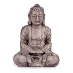 NEW Dekoratív kerti figura Buddha Szürke Poliresin (25 x 57 x 42,5 cm)