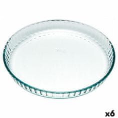 NEW Kalup za Pečico Pyrex Classic Krožen Raven Prozorno 25 x 25 x 4 cm (6 kosov)