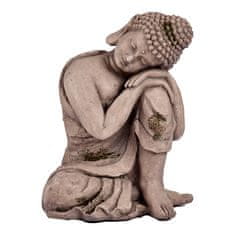 NEW Dekoratív kerti figura Buddha Szürke Poliresin (28,5 x 43,5 x 37 cm)