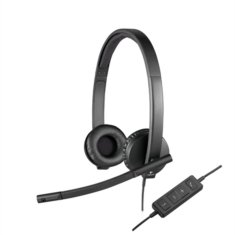 NEW Logitech 981-000575 Fejhallgató mikrofonnal Fekete Színes