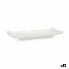 NEW Pladenj Quid Select Suši Bela Plastika 22,4 x 9,5 x 3 cm (12 kosov)