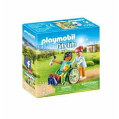 NEW Playset Playmobil City Life Patient in Wheelchair 20 Kosi