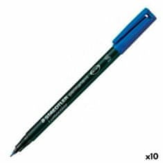 NEW Trajni marker Staedtler Lumocolor 313-3 S Modra (10 kosov)