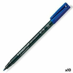 NEW Trajni marker Staedtler Lumocolor 317-3 M Modra (10 kosov)