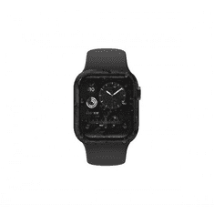 UNIQ Nautic Apple Watch 44mm műanyag tok üvegfóliával, fekete (UNIQ-44MM-NAUBLK) (UNIQ-44MM-NAUBLK)
