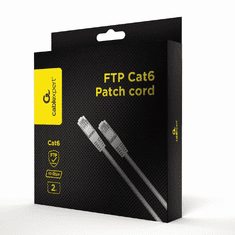 Gembird FTP CAT6 Patch kábel 2m Fehér (PPB6-2M)