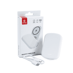 Crong MagSpot Power Bank 5000mAh - Fehér (CRGMSPB5K1WHT)