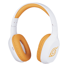 Konix Naruto KX BT HEADPHONES Headset Vezetékes és vezeték nélküli Fejpánt Játék Bluetooth Narancssárga, Fehér (KX-NARUTO-GH)