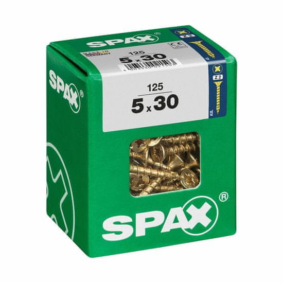 NEW SPAX facsavar lapos fejű (5 x 30 mm) (5.0 x 30 mm)