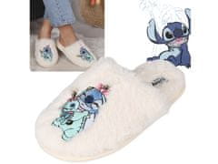 sarcia.eu Stitch DISNEY Krémes, női papucs, szőrme, meleg 40-41 EU / 7-8 UK