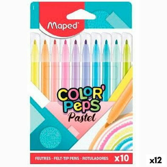 NEW Set Markerjev Maped Color' Peps Pisana 10 Kosi (12 kosov)